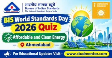 BIS World Standards Day 2026 Quiz Affordable and Clean Energy Ahmedabad