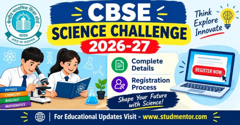 CBSE Science Challenge 2026-27 Complete Details, Registration Process