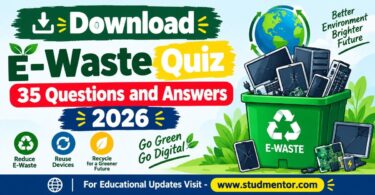Download E-Waste Quiz 35 Questions and Answers 2026
