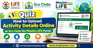 How to Upload Activity Details Online on Eco Clubs for Mission LiFE portal
