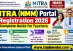 MITRA (NMM) Portal Registration 2026 Complete Guide for Teachers