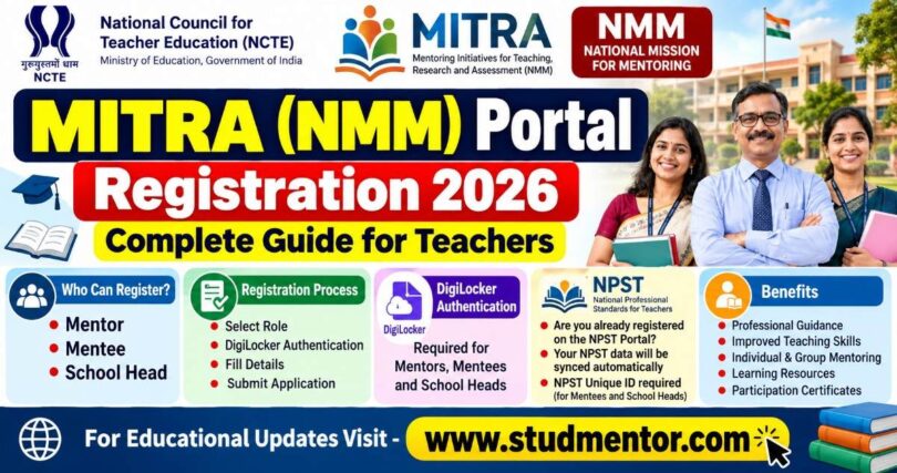 MITRA (NMM) Portal Registration 2026 Complete Guide for Teachers