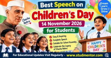 Best Speech on Children’s Day 14 November 2026 for Students